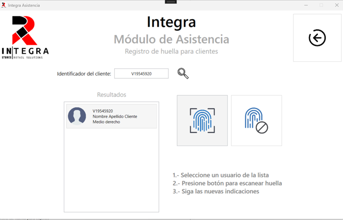 Datos de cliente